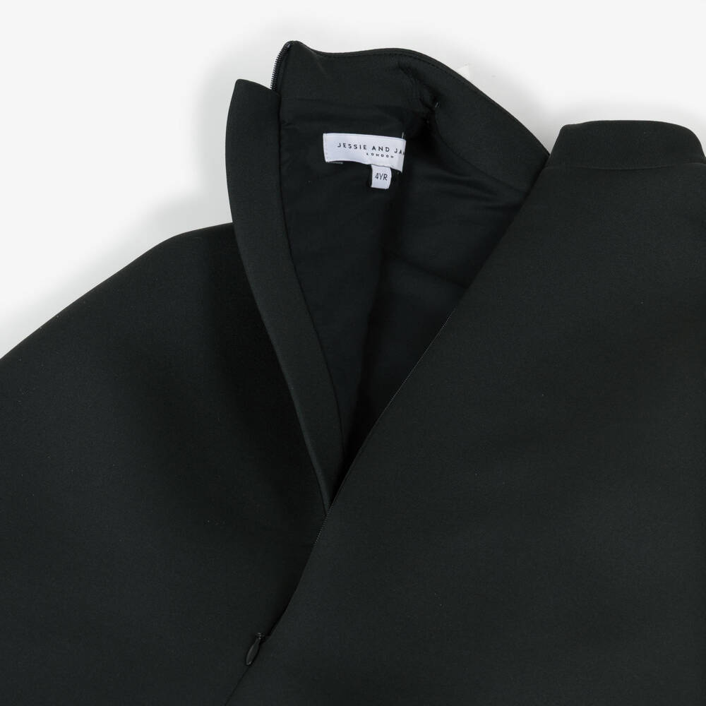 Jessie and James London-Girls Black & White Flower A-Line Dress | Childrensalon