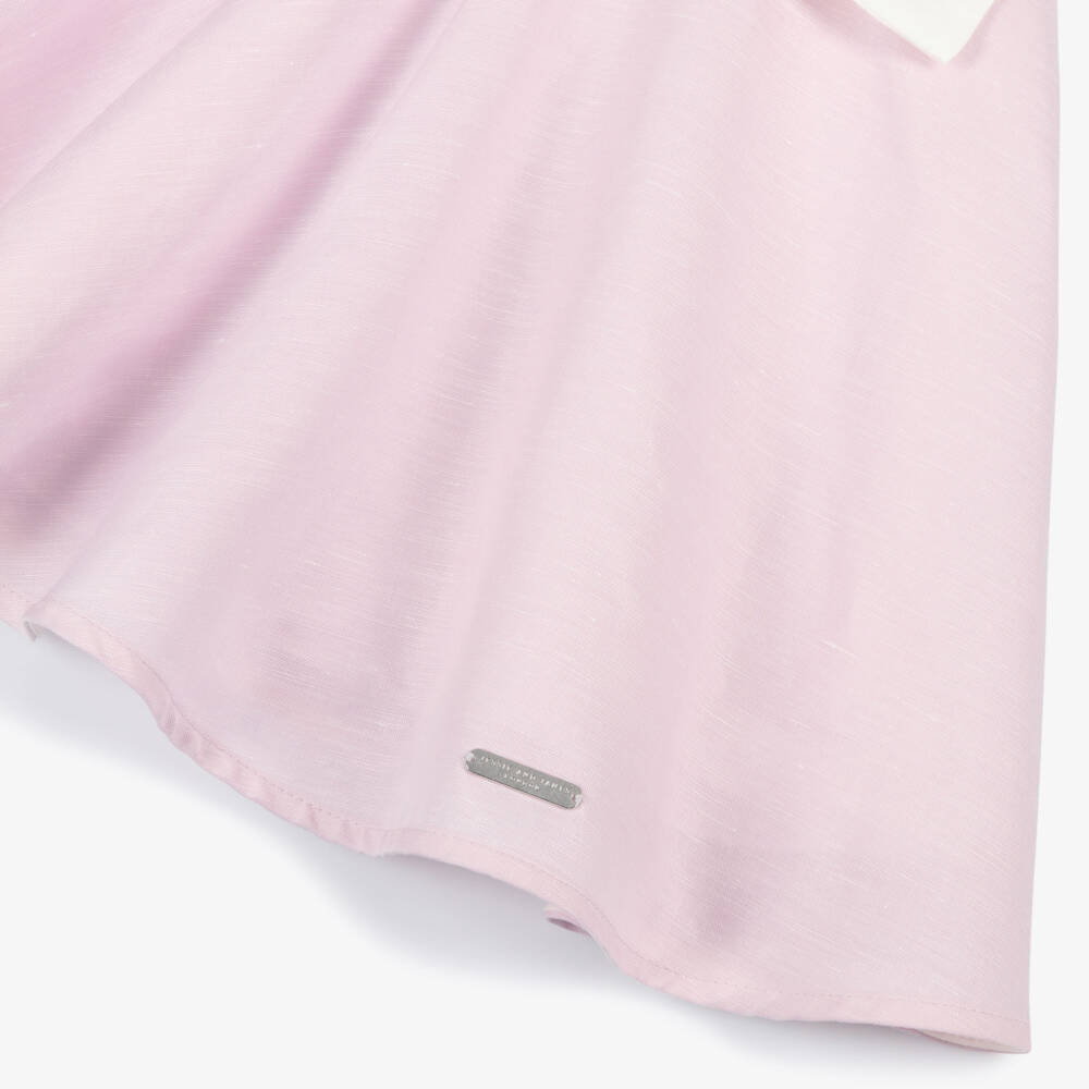 Jessie and James London-Girls Lavender Dress with Statement Floral Appliqué | Childrensalon