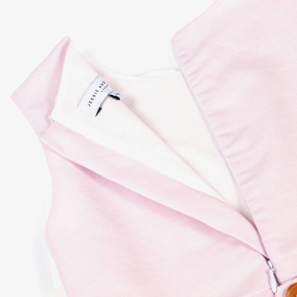 Jessie and James London-Girls Lavender Dress with Statement Floral Appliqué | Childrensalon