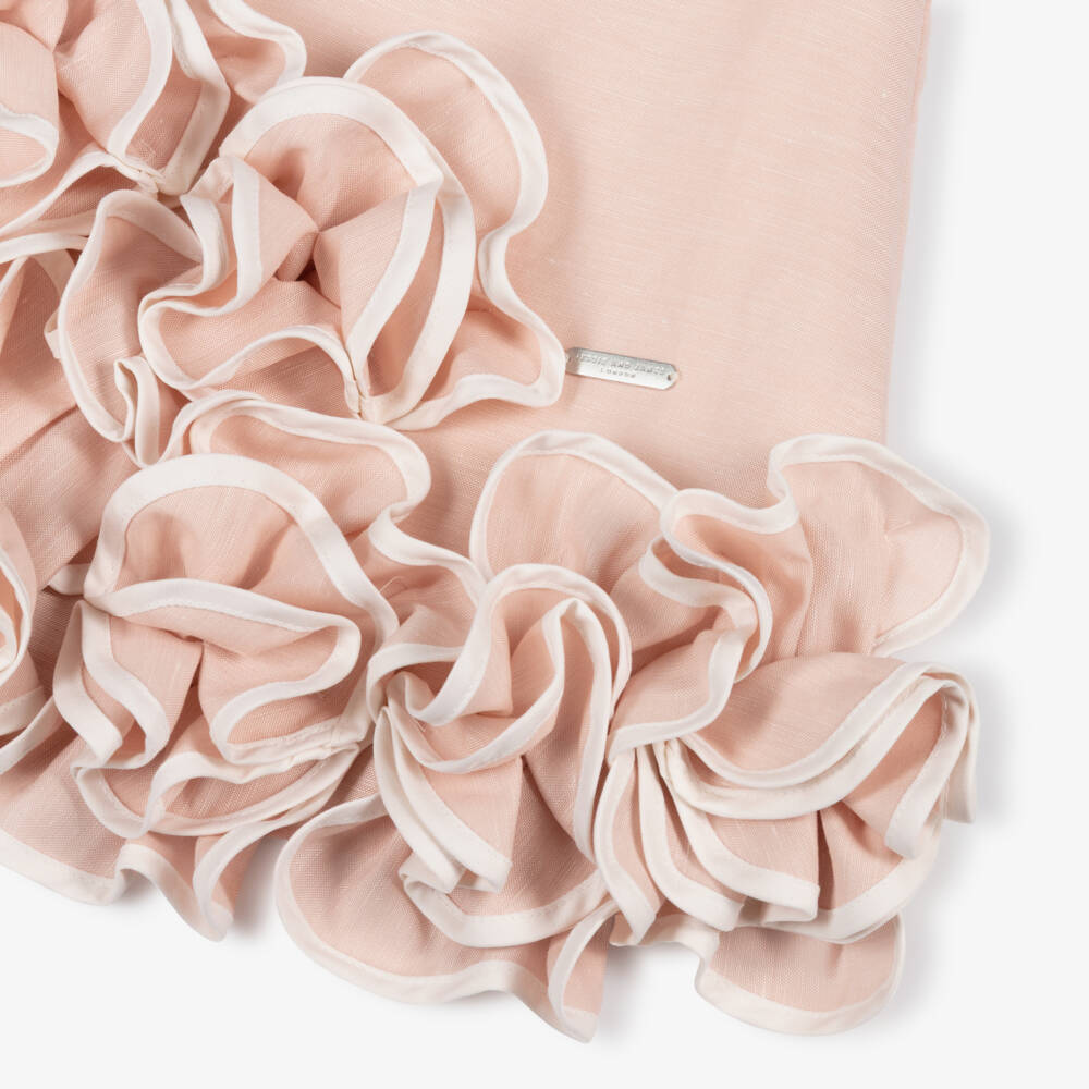 Jessie and James London-Girls Pastel Pink Statement Ruffle Dress | Childrensalon