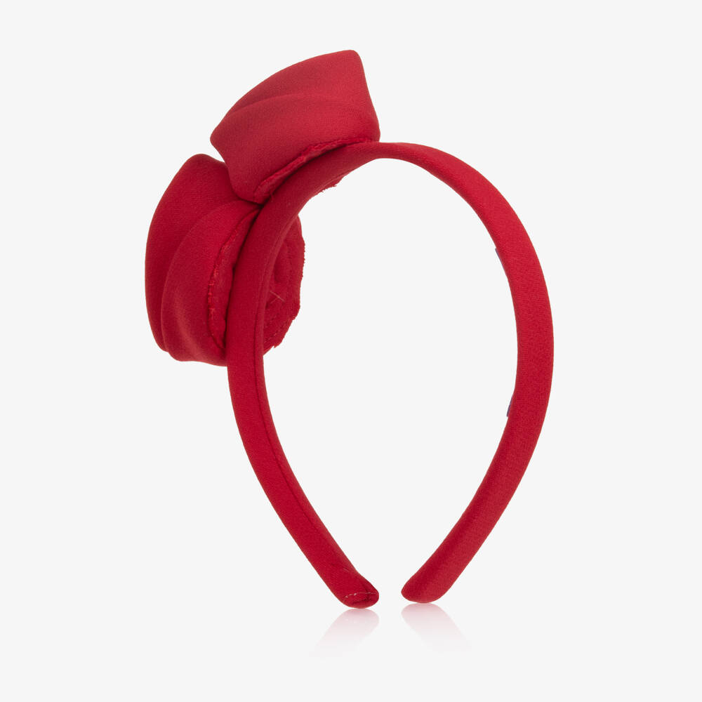 Jessie and James London-Girls Red Rose Hairband | Childrensalon