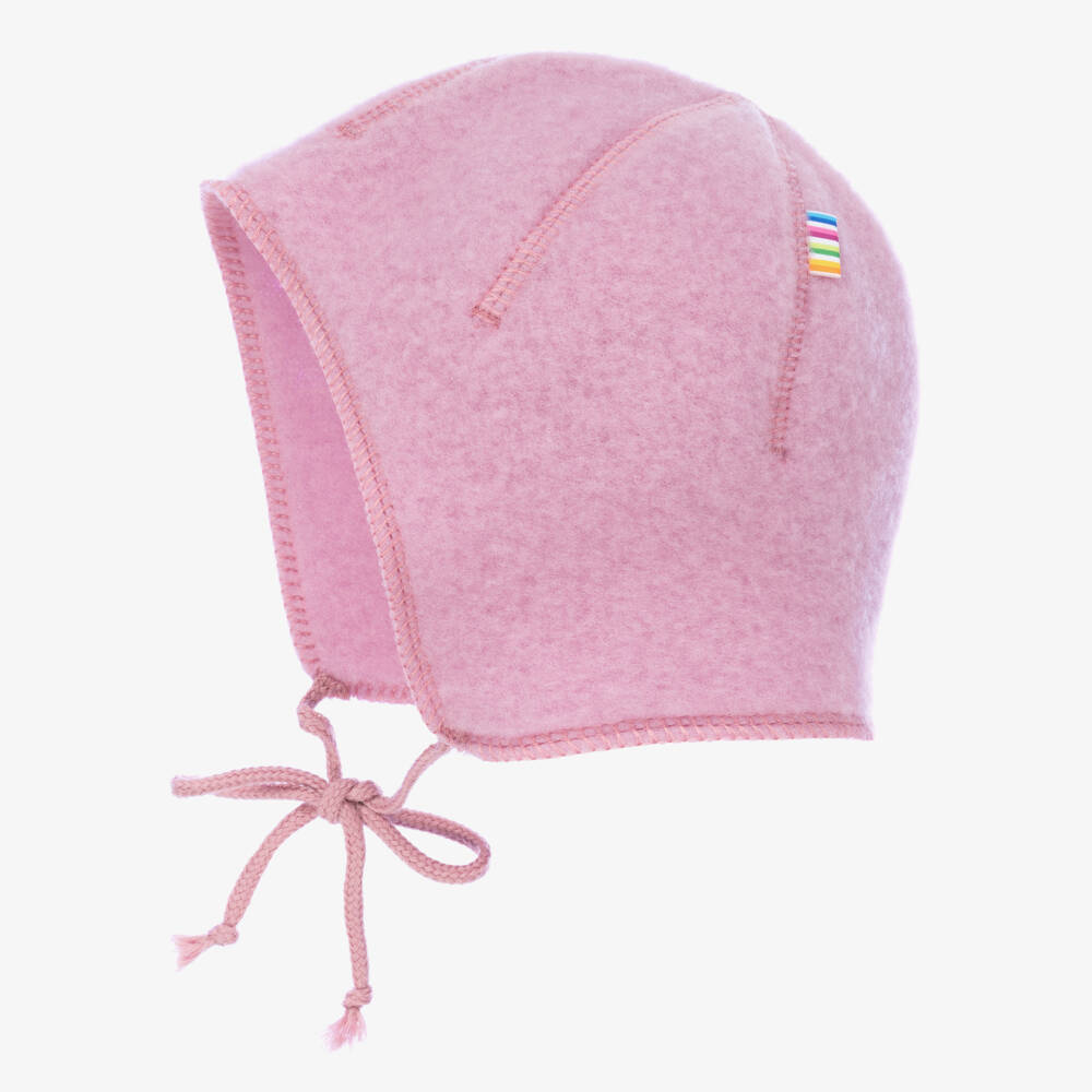 Joha-Baby Girls Pink Wool Bonnet | Childrensalon