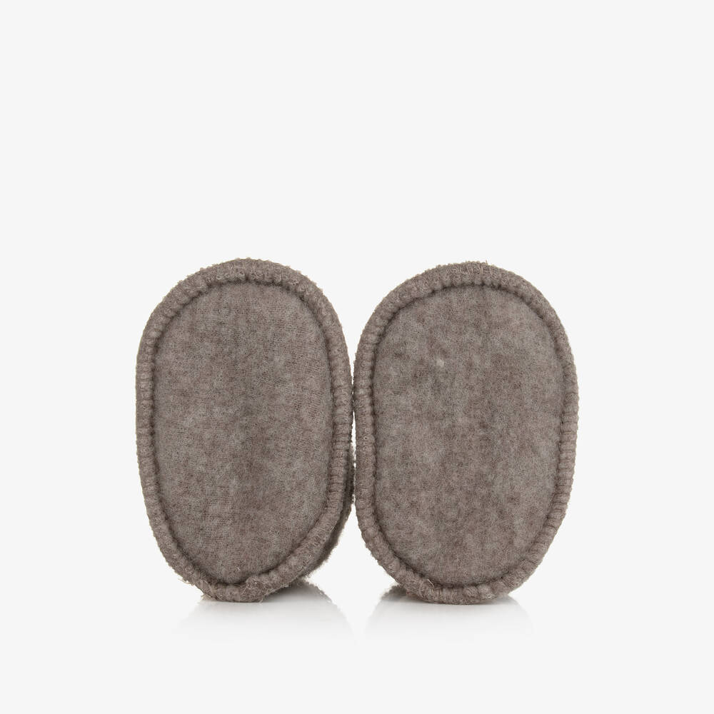 Joha-Бежевые пинетки из шерсти мериноса | Childrensalon