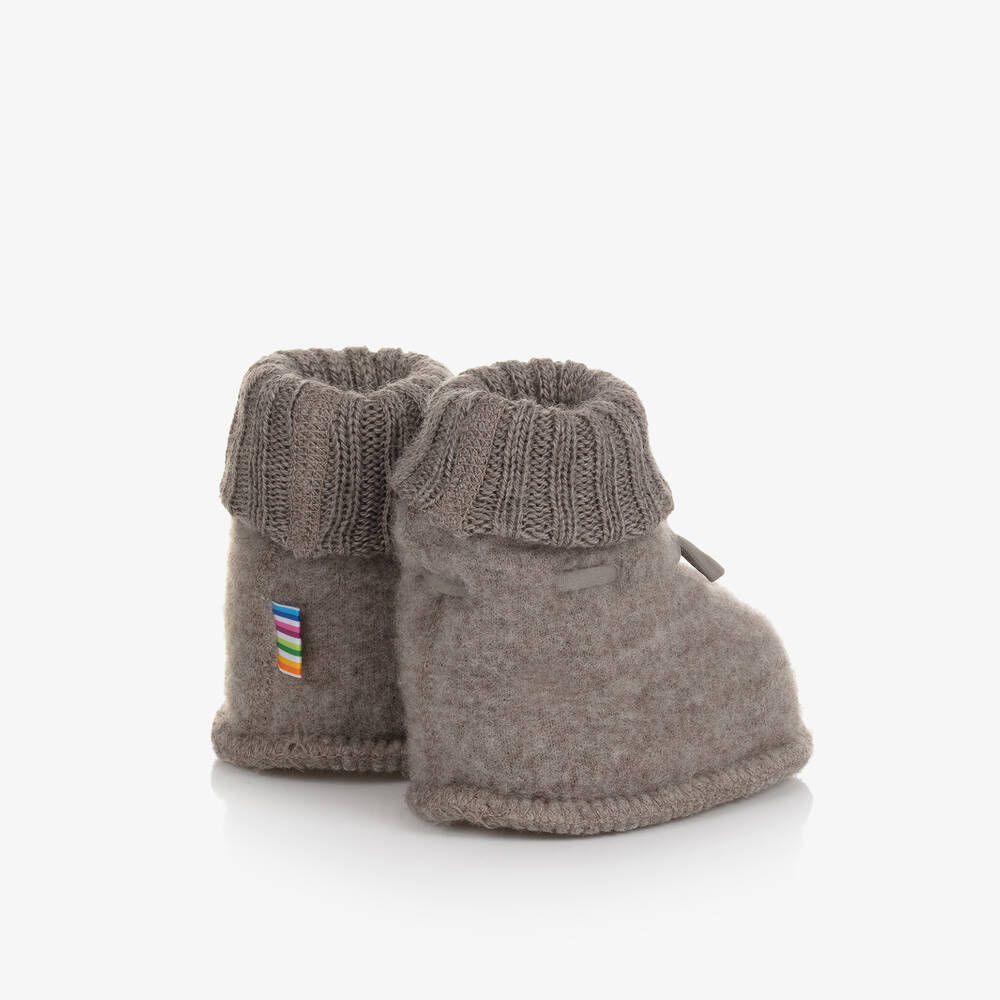 Joha-Бежевые пинетки из шерсти мериноса | Childrensalon