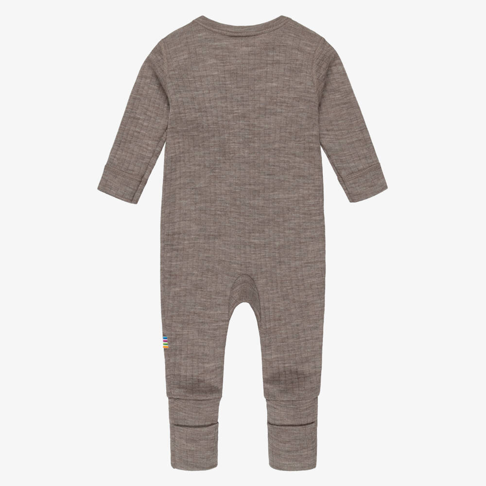 Joha-Бежевый шерстяной термо ромпер | Childrensalon