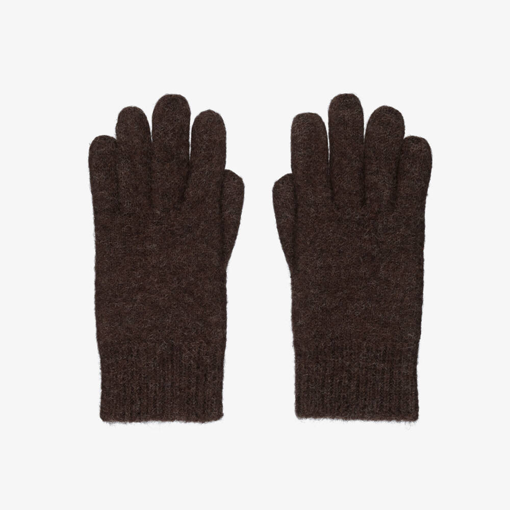 Joha-قفازات صوف مارينو لون بني | Childrensalon