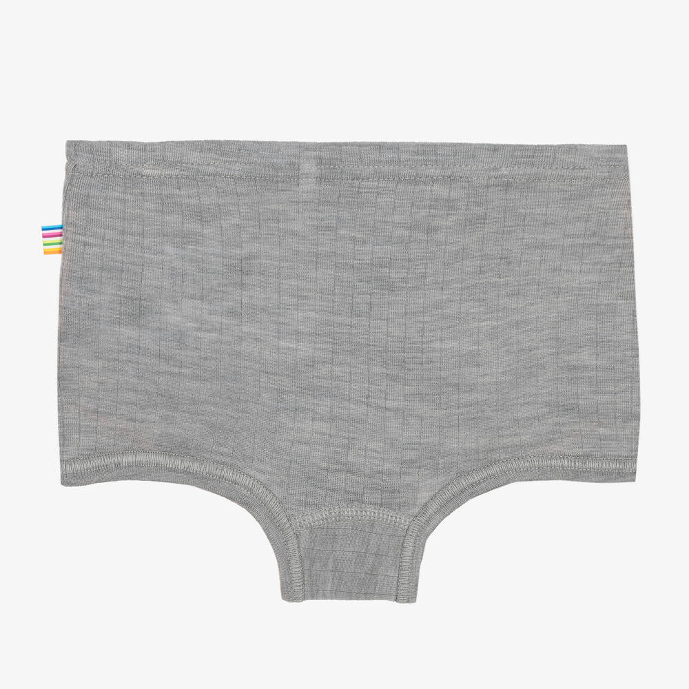 Joha-Girls Grey Merino Wool Knickers | Childrensalon