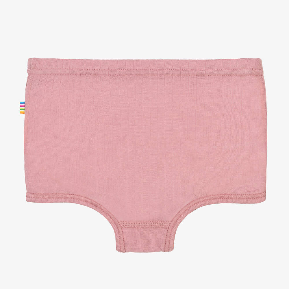 Joha-Girls Pink Merino Wool Knickers | Childrensalon