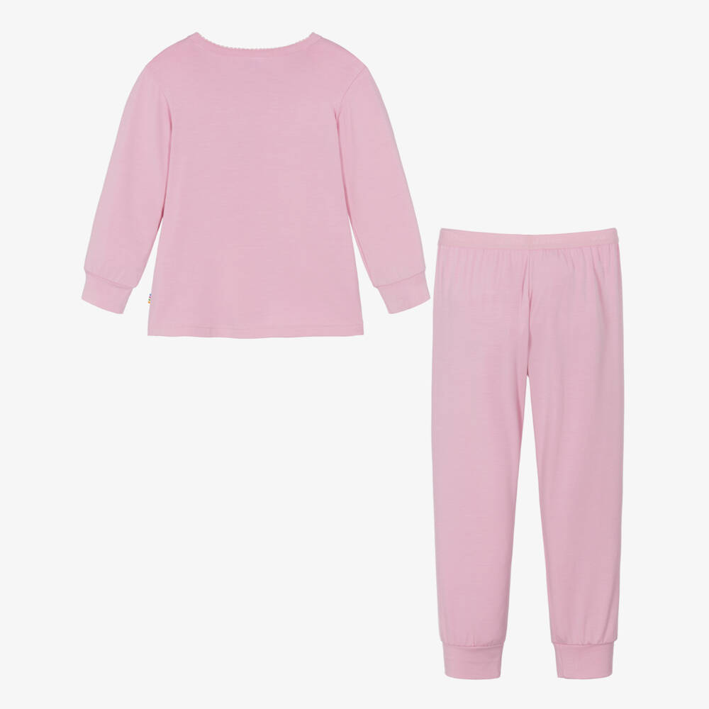 Joha-Girls Pink Organic Bamboo Pyjamas | Childrensalon