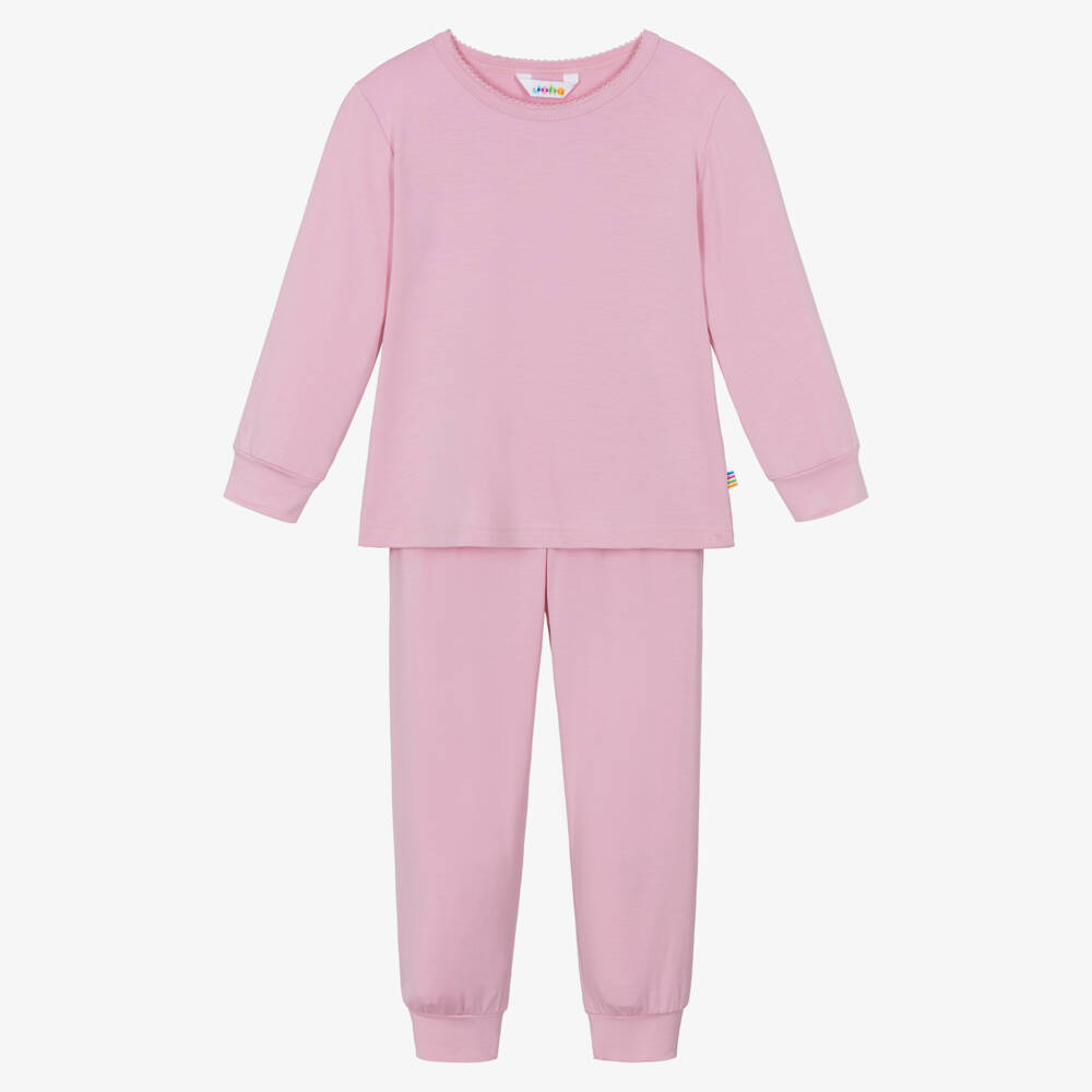 Joha-Girls Pink Organic Bamboo Pyjamas | Childrensalon