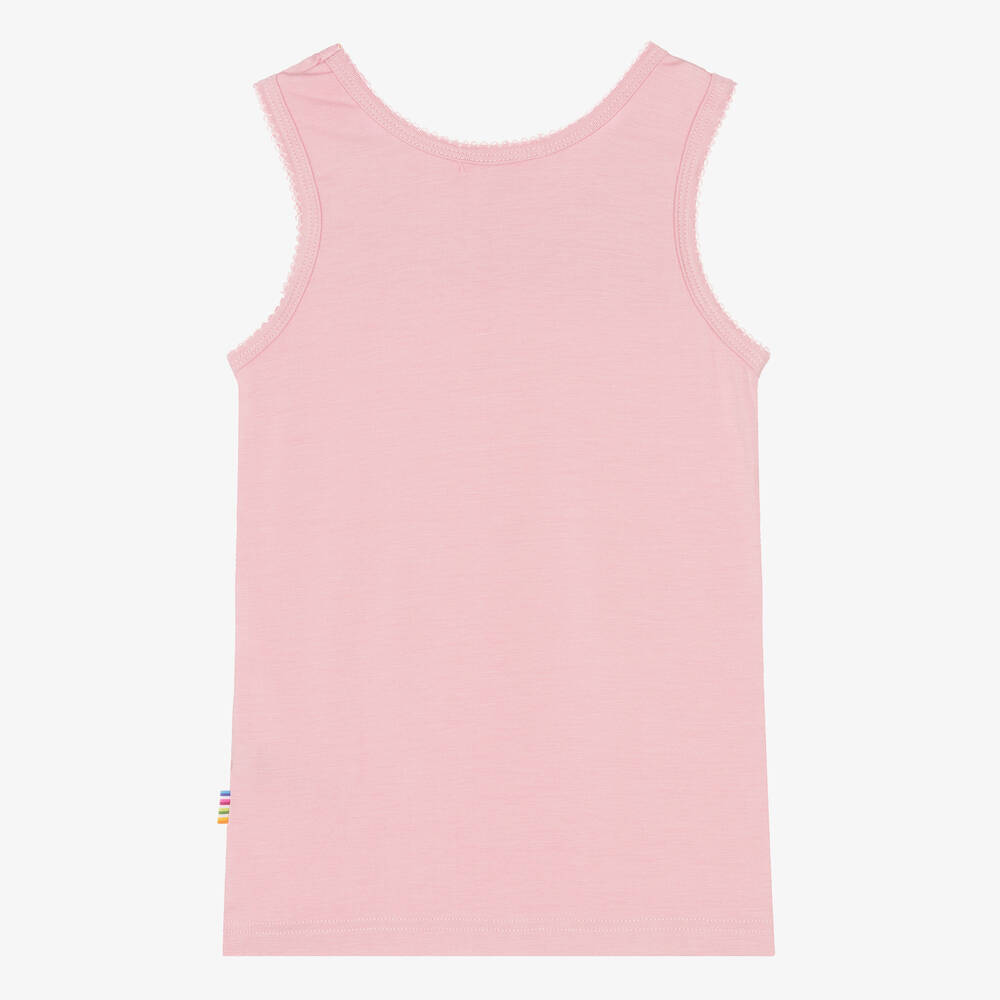 Joha-Майка из органического бамбука розового цвета для девочек | Childrensalon