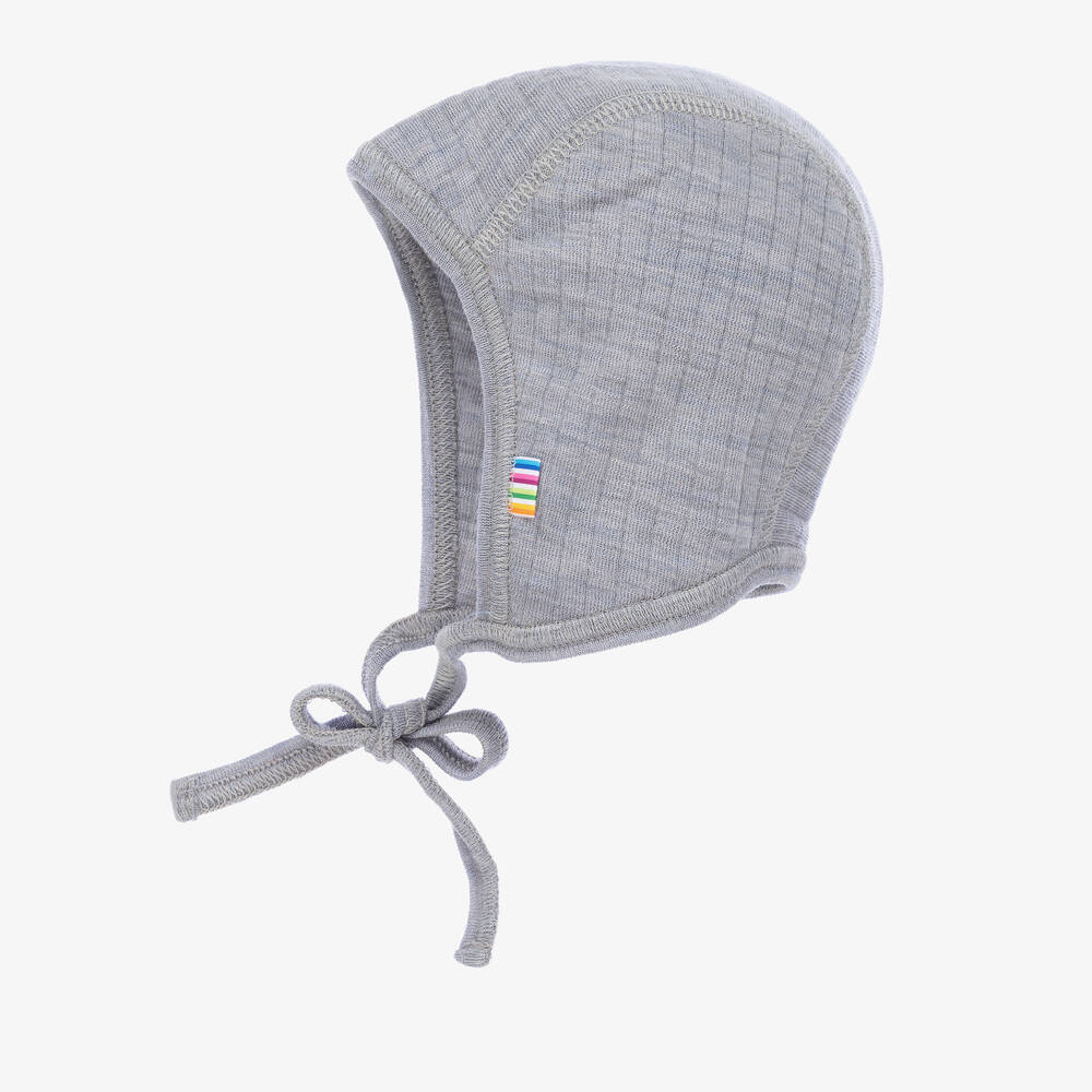 Joha-Grey Merino Wool Bonnet  | Childrensalon