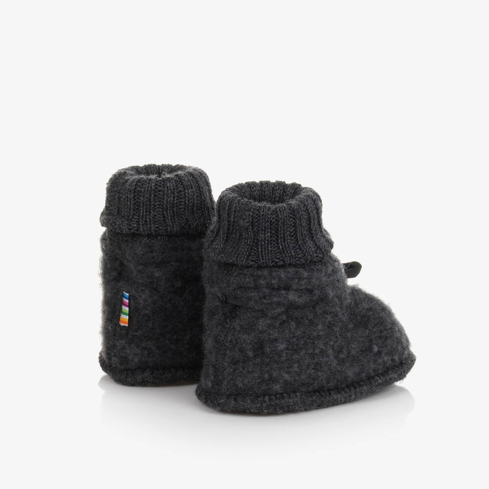 Joha-Серые пинетки из шерсти мериноса | Childrensalon