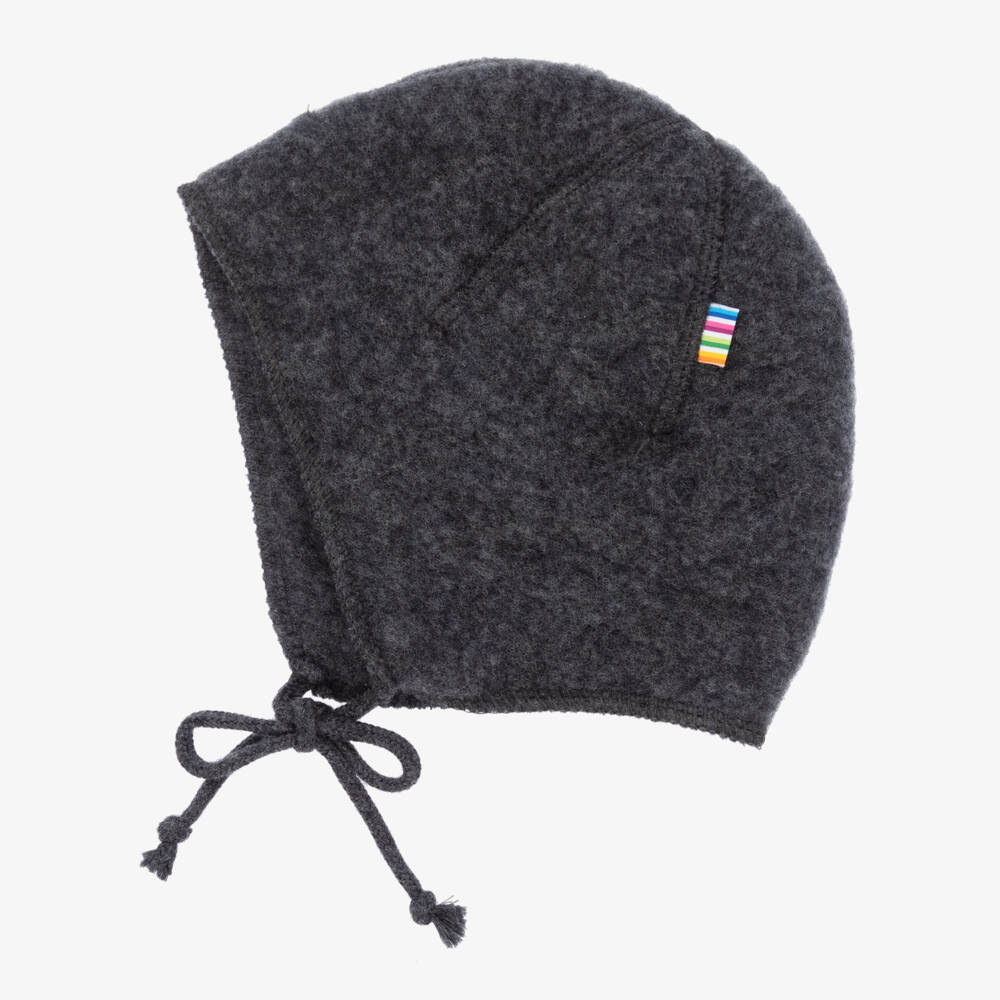 Joha-Серый чепчик из шерсти мериноса для малышей | Childrensalon