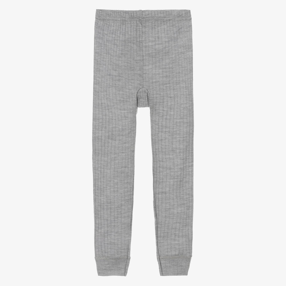 Joha-Grey Merino Wool Leggings | Childrensalon