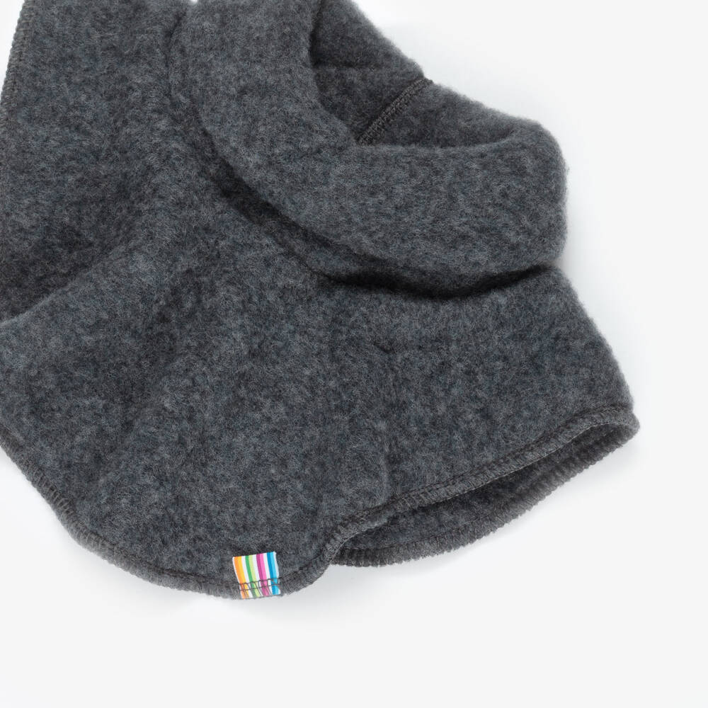 Joha-Grey Merino Wool Roll Neck Snood | Childrensalon