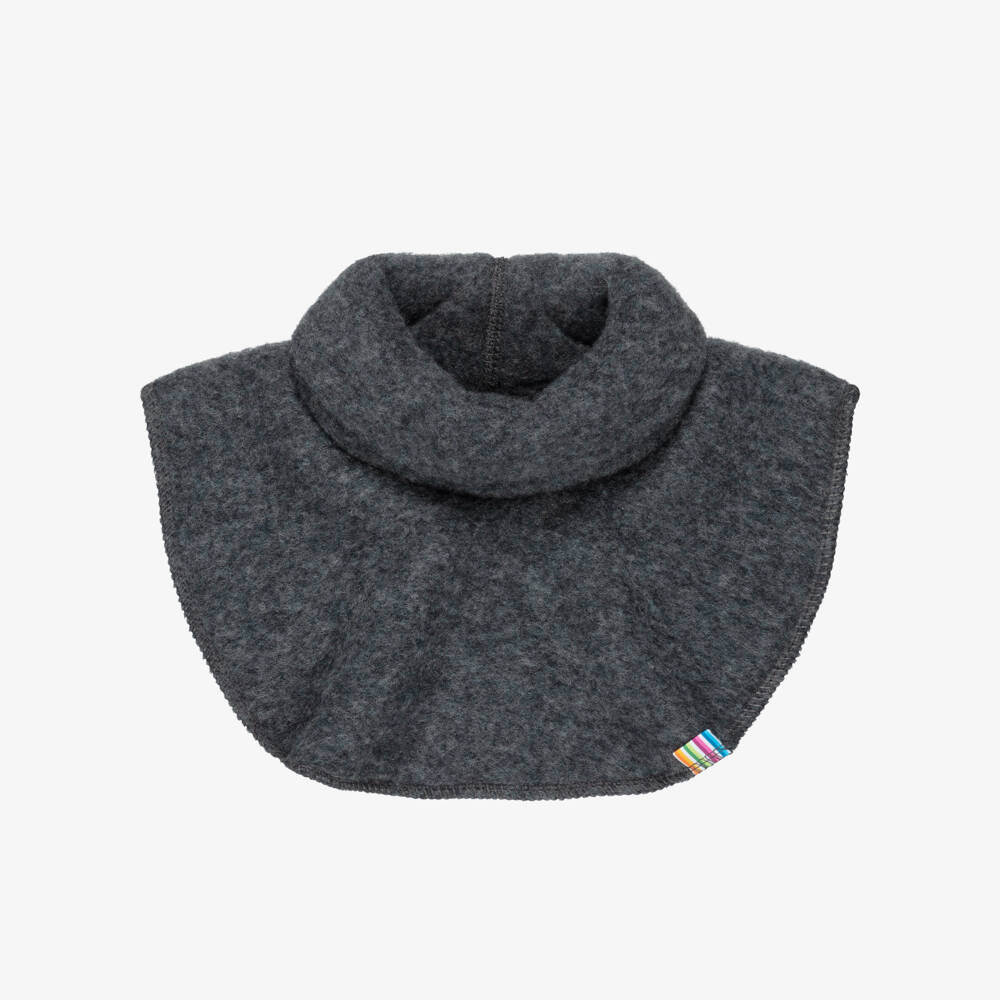 Joha-Grey Merino Wool Roll Neck Snood | Childrensalon