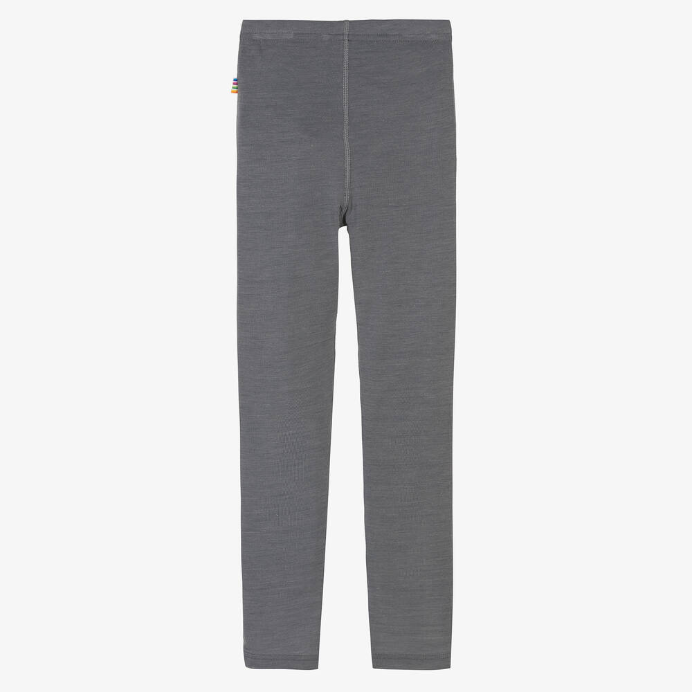 Joha-Grey Merino Wool & Silk Leggings  | Childrensalon