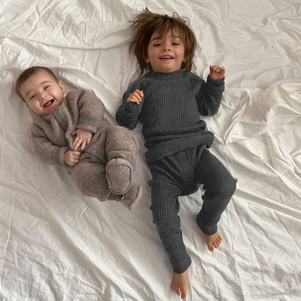Joha-Grey Merino Wool Sweater | Childrensalon