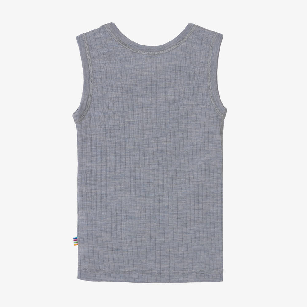 Joha-توب فيست صوف مارينو لون رمادي للبنات | Childrensalon