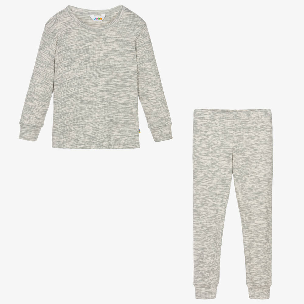 Joha-Grey Organic Cotton Pyjamas | Childrensalon