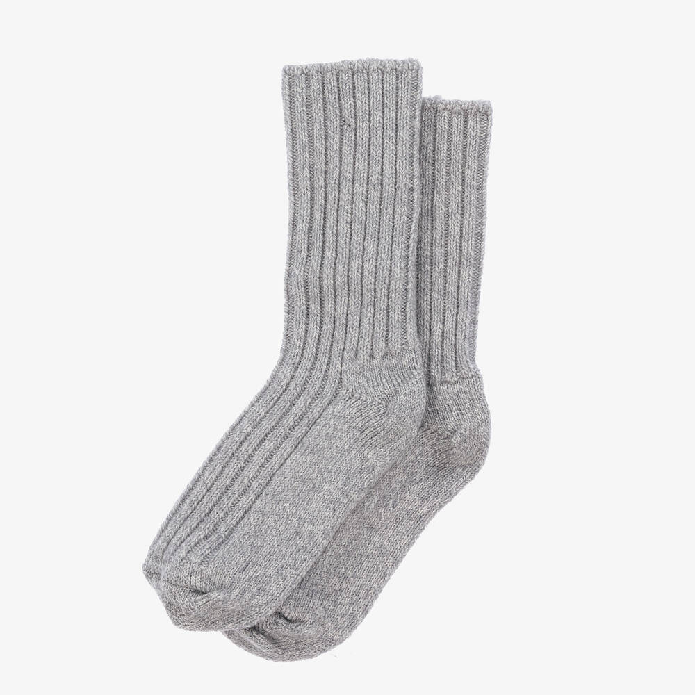 Joha-جوارب صوف حراري لون رمادي | Childrensalon