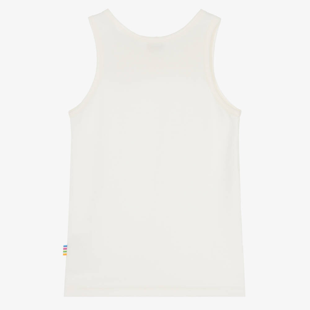 Joha-Ivory Cotton & Wool Thermal Vest | Childrensalon
