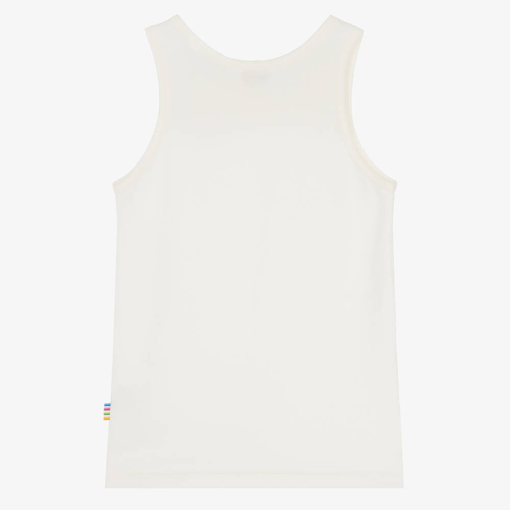 Joha-Ivory Cotton & Wool Vest | Childrensalon
