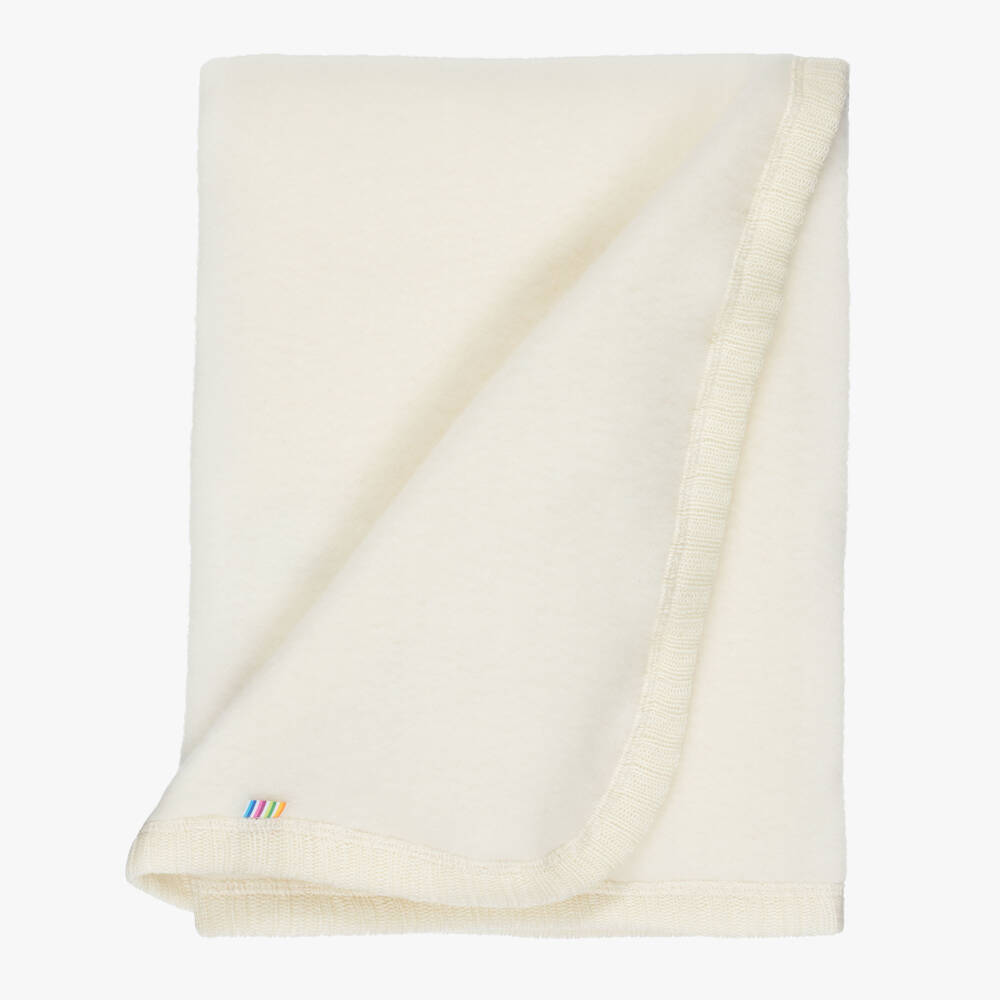 Joha-Ivory Merino Wool Fleece Blanket | Childrensalon
