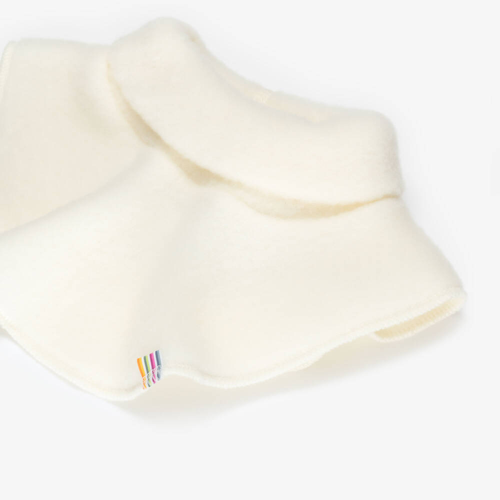 Joha-Ivory Merino Wool Roll Neck Snood | Childrensalon