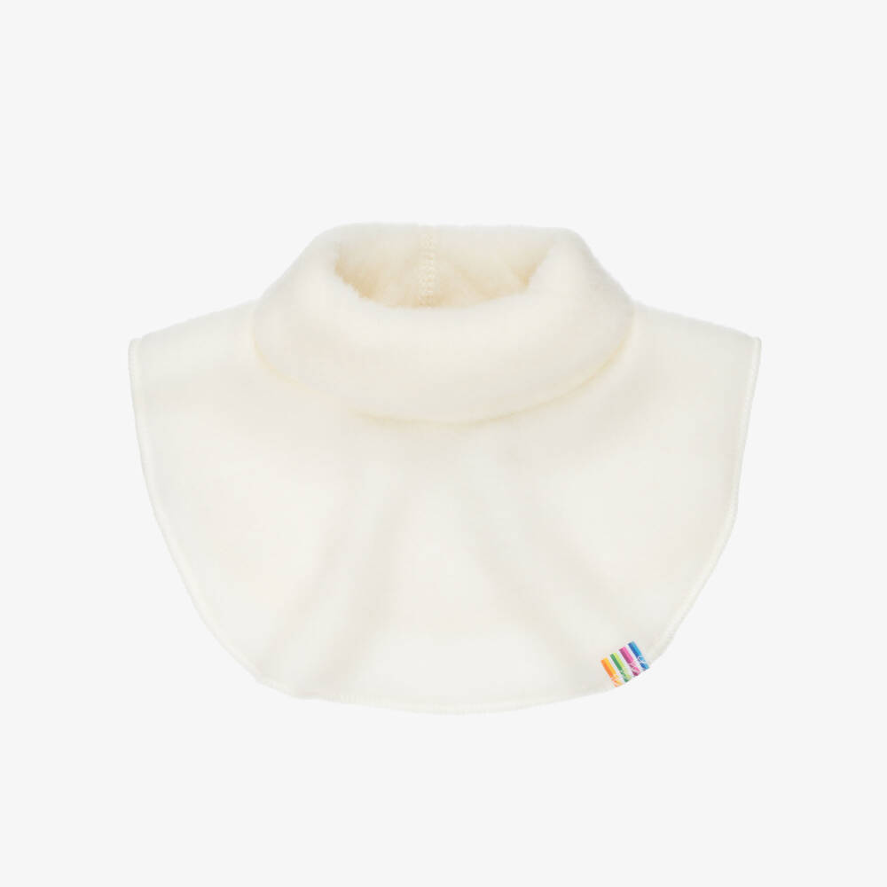 Joha-Ivory Merino Wool Roll Neck Snood | Childrensalon