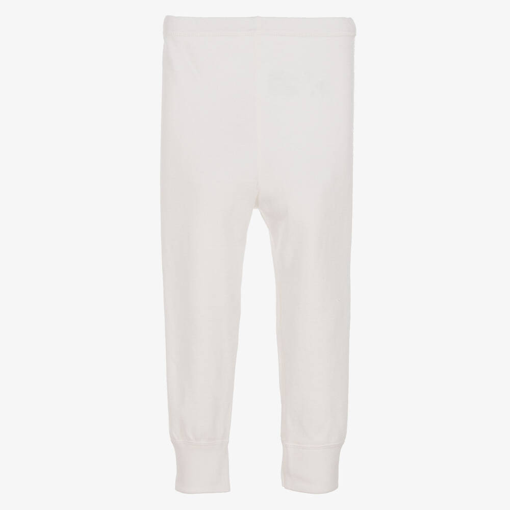 Joha-Ivory Thermal Wool Leggings | Childrensalon
