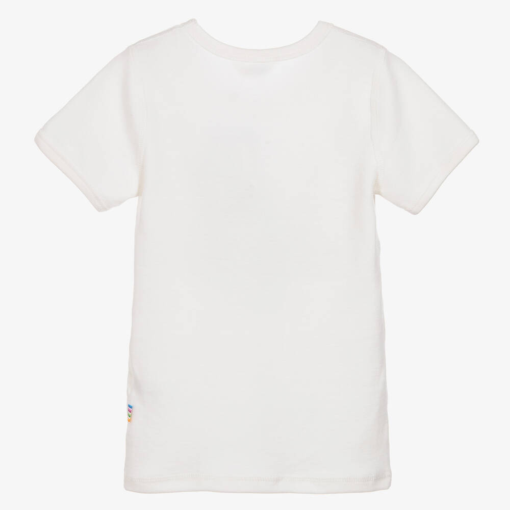 Joha-Ivory Thermal Wool T-Shirt | Childrensalon