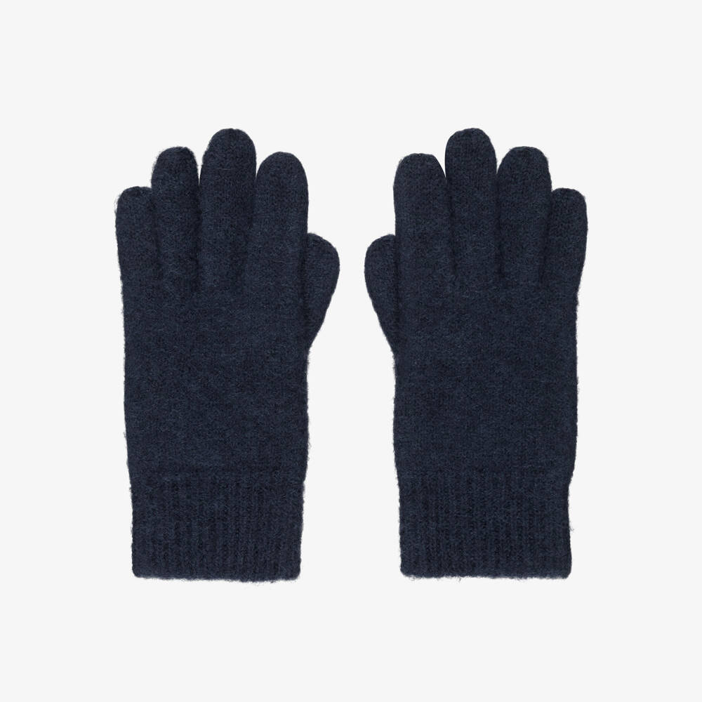 Joha-Синие перчатки из шерсти мериноса | Childrensalon