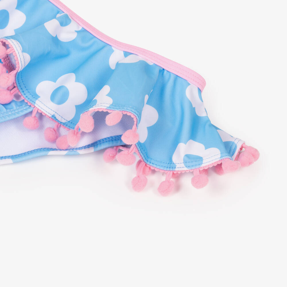 Joyday-Girls Blue Flower Bikini (UPF50+) | Childrensalon