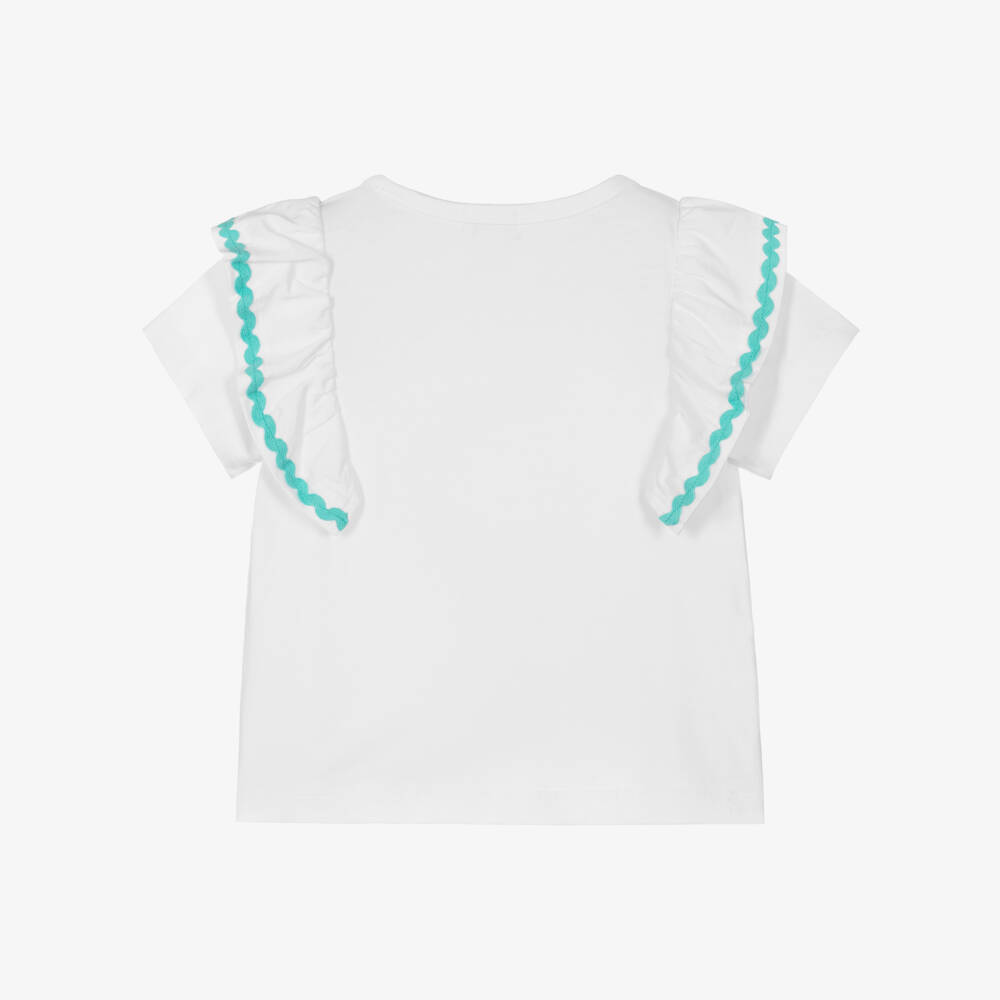 Joyday-تيشيرت قطن لون عاجي للبنات | Childrensalon