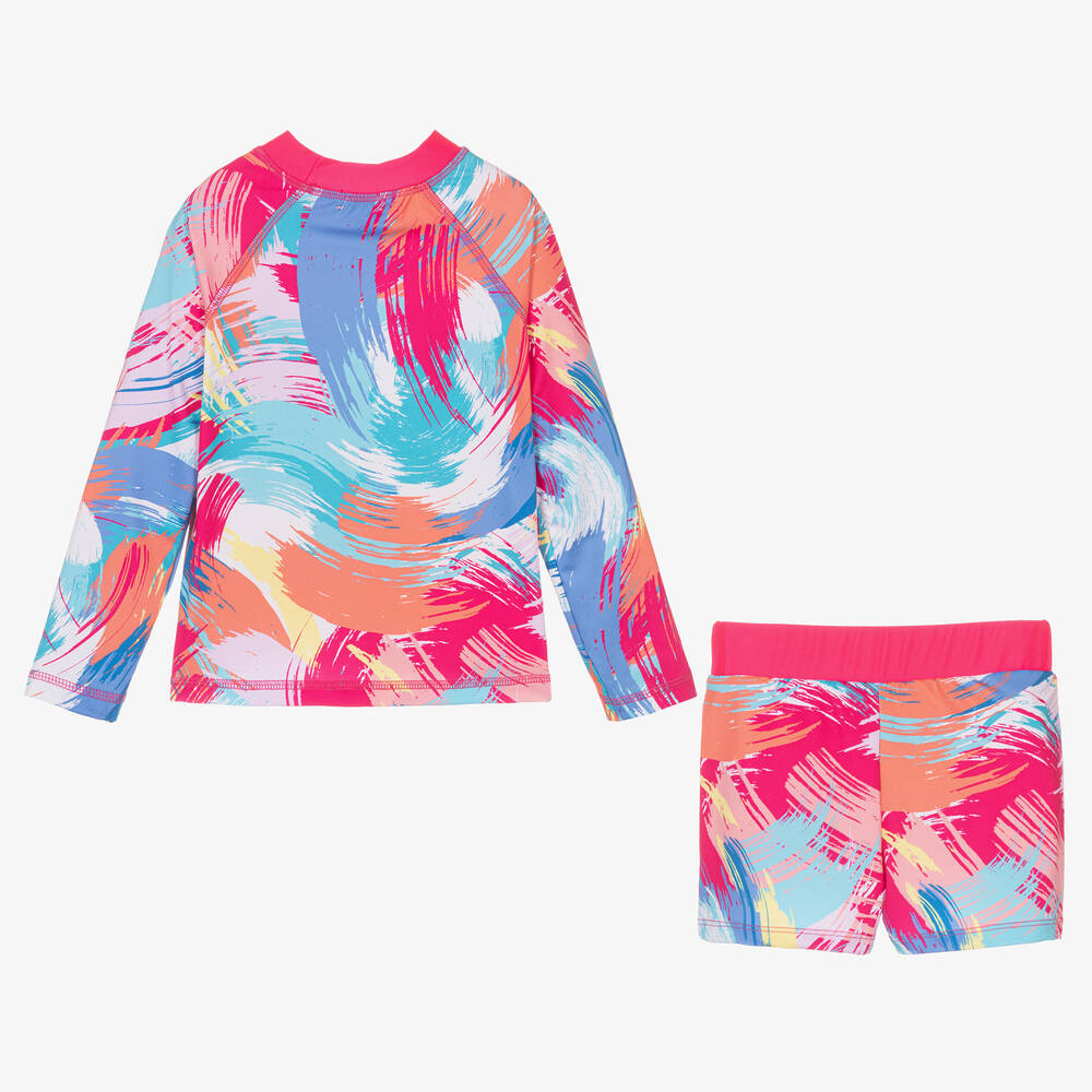 Joyday-Комплект для плавания с розовыми мазками для девочек | Childrensalon