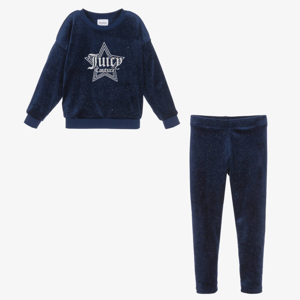 Velour Sweatpants Color: Navy main image 0