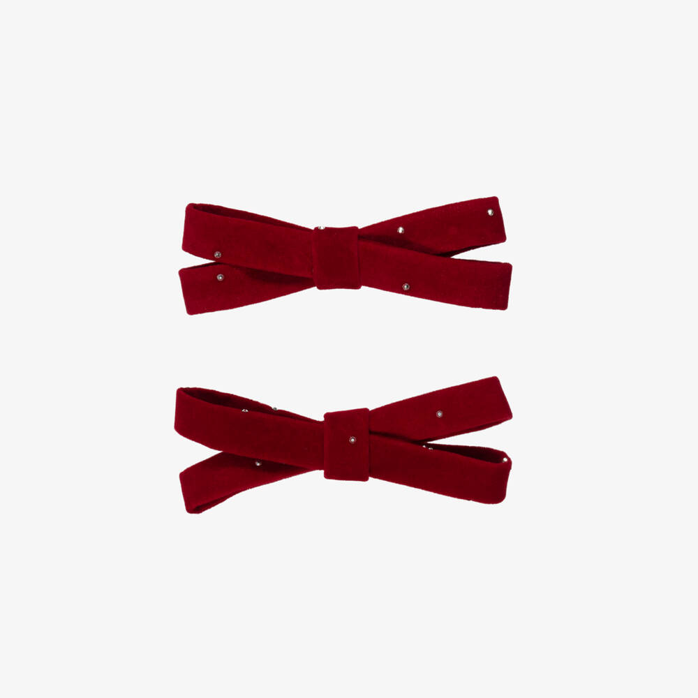 Junona-Girls Burgundy Red Hair Clips (2 pack) | Childrensalon