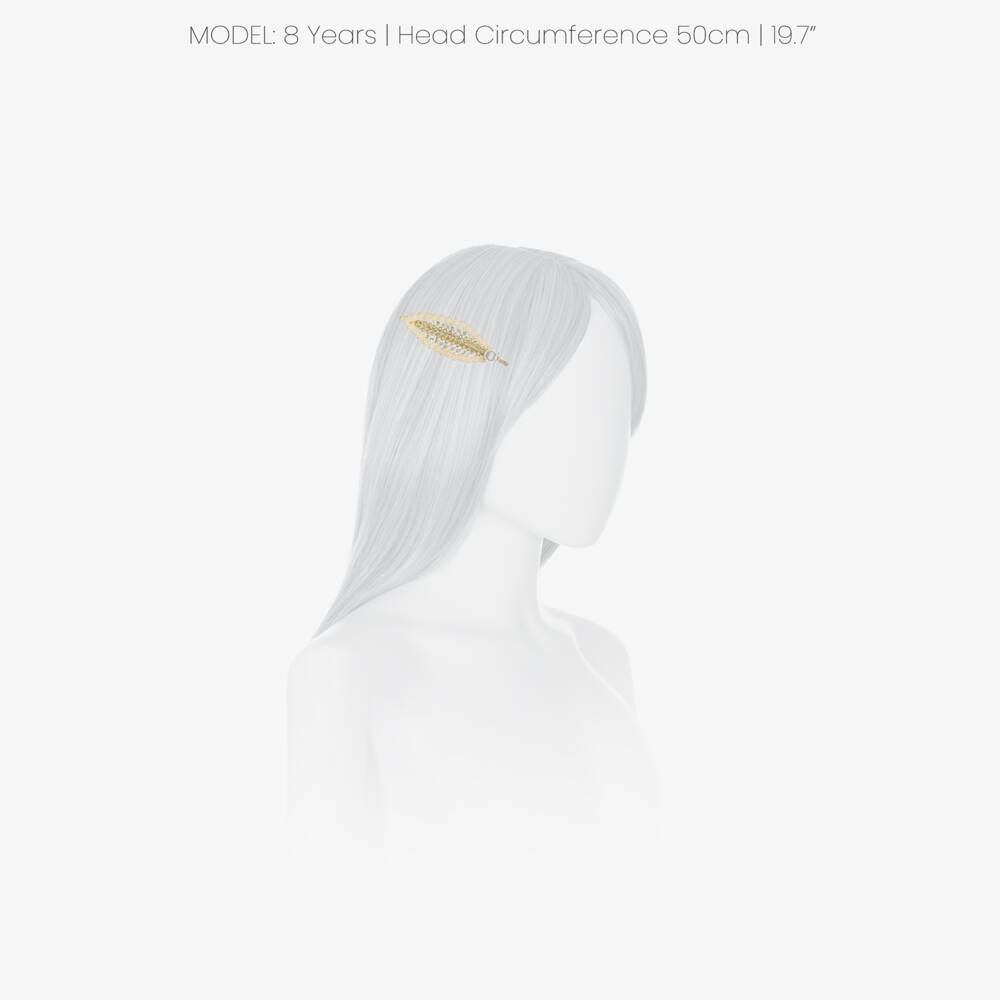 Junona-Girls Gold & Silver Feather Hairclips (2 pack) | Childrensalon