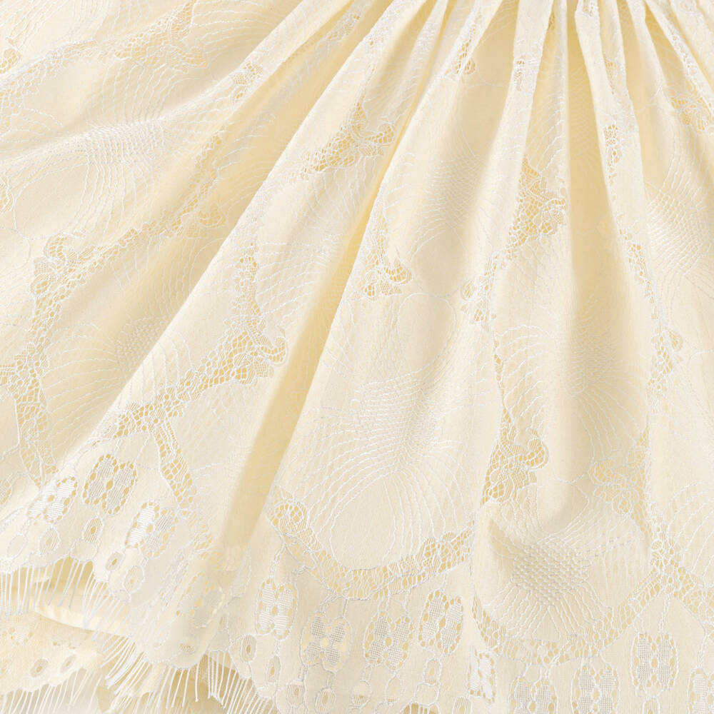 Junona-Платье кремовое из кружева со стразами | Childrensalon