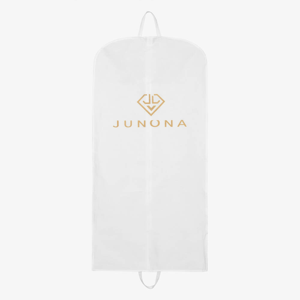 Junona-Girls Ivory Sequin Dress with Cutwork Embroidery | Childrensalon