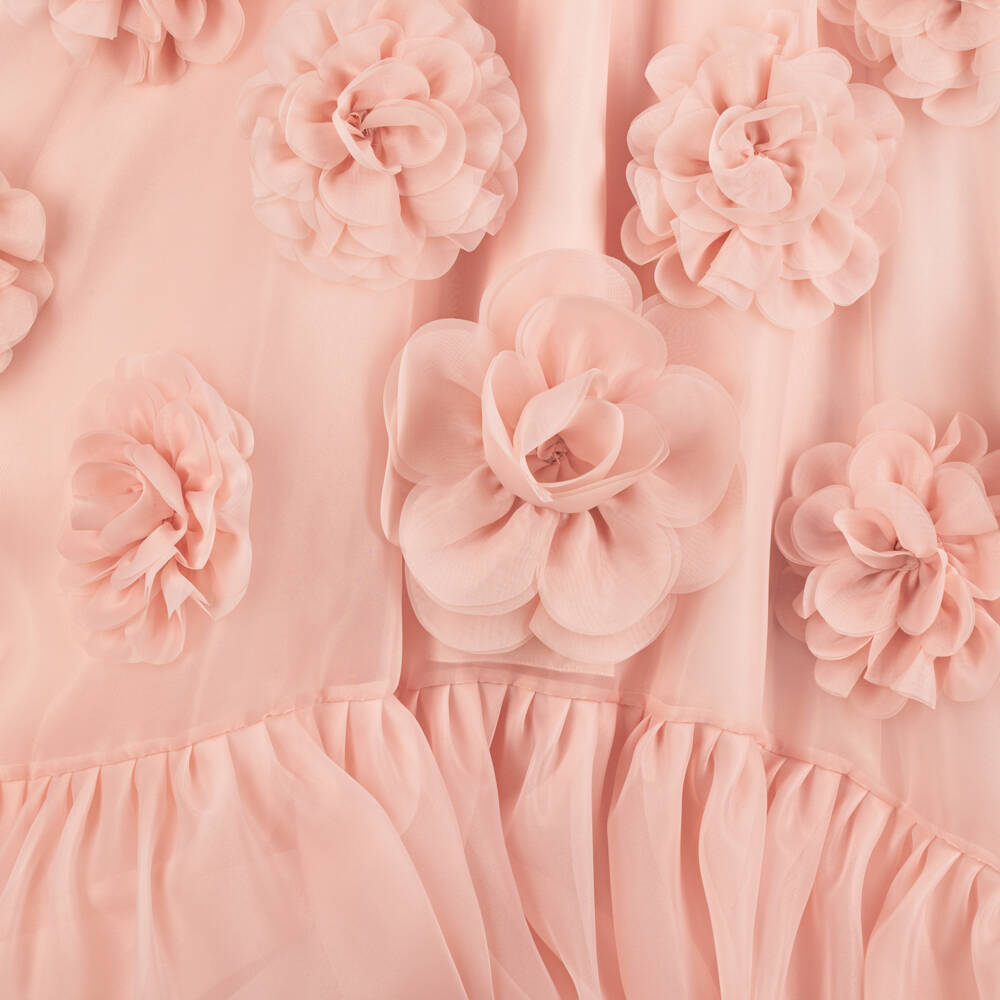 Junona-Платье розовое из органзы для особых случаев для девочек | Childrensalon