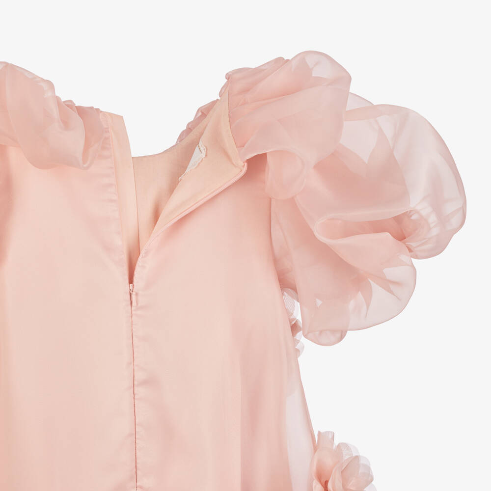 Junona-Платье розовое из органзы для особых случаев для девочек | Childrensalon