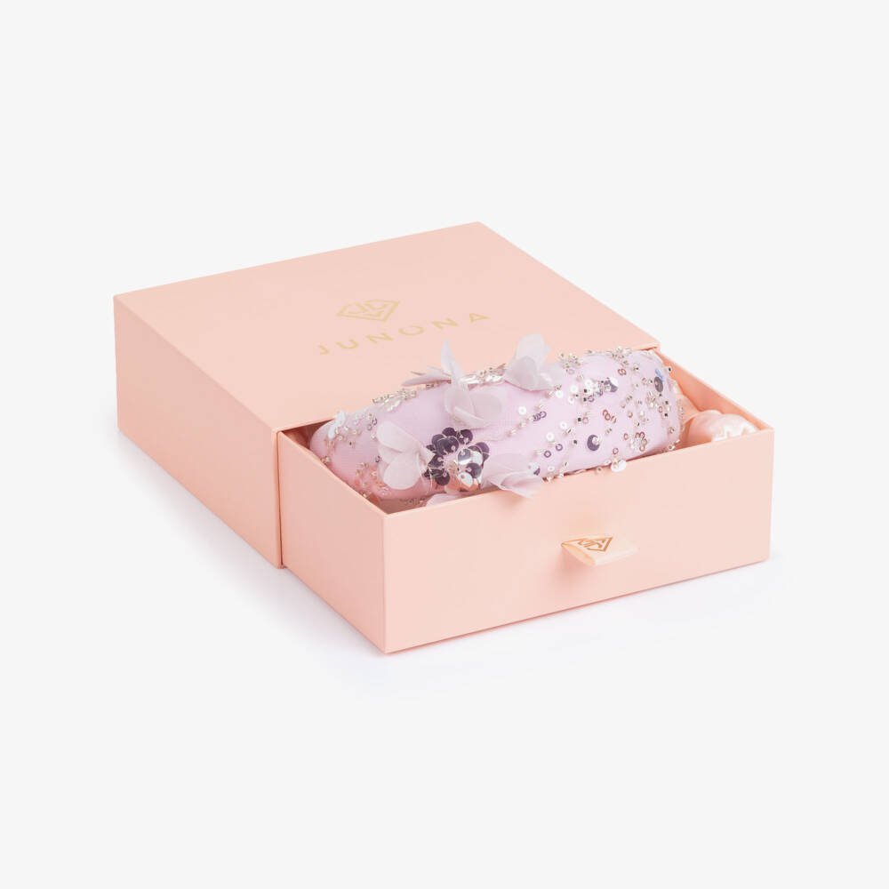 Junona-Girls Lilac Sequin & Floral Embellished Hairband | Childrensalon