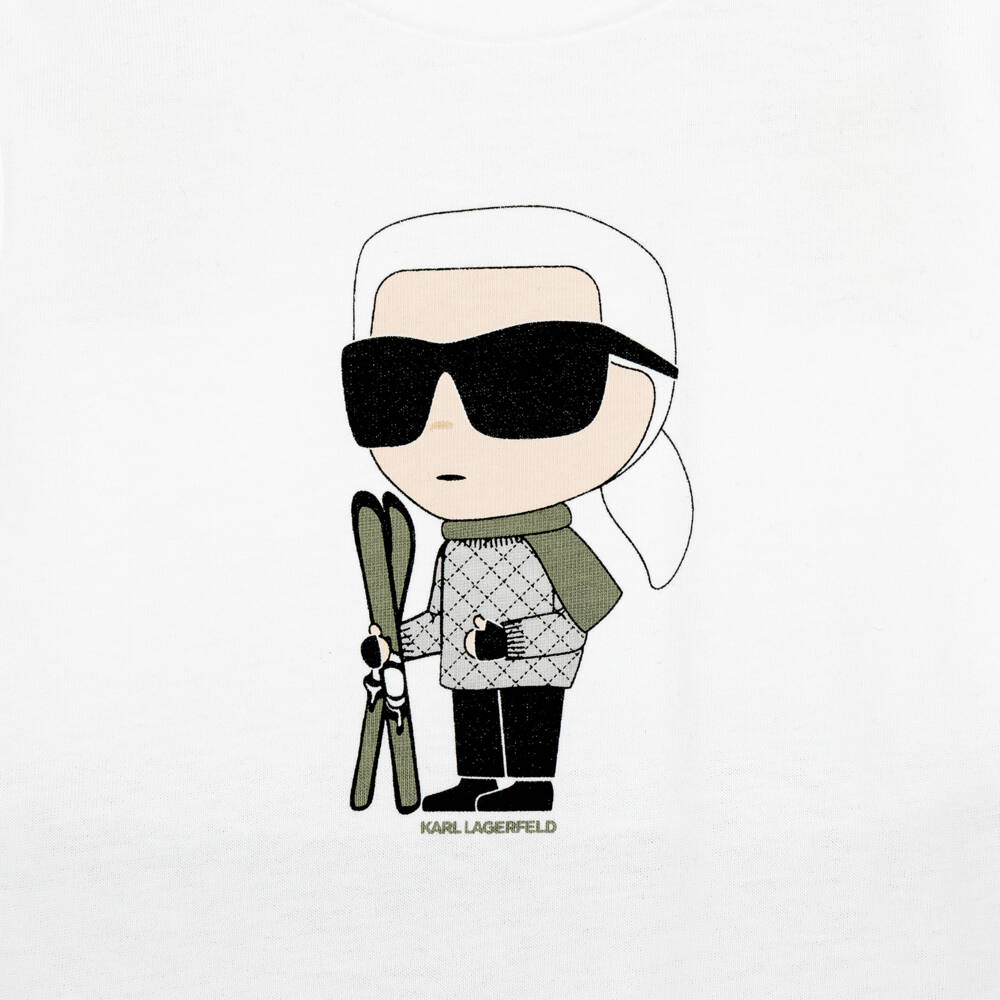 KARL LAGERFELD KIDS-Baby Boys Green & Black Jersey Tracksuit Set | Childrensalon
