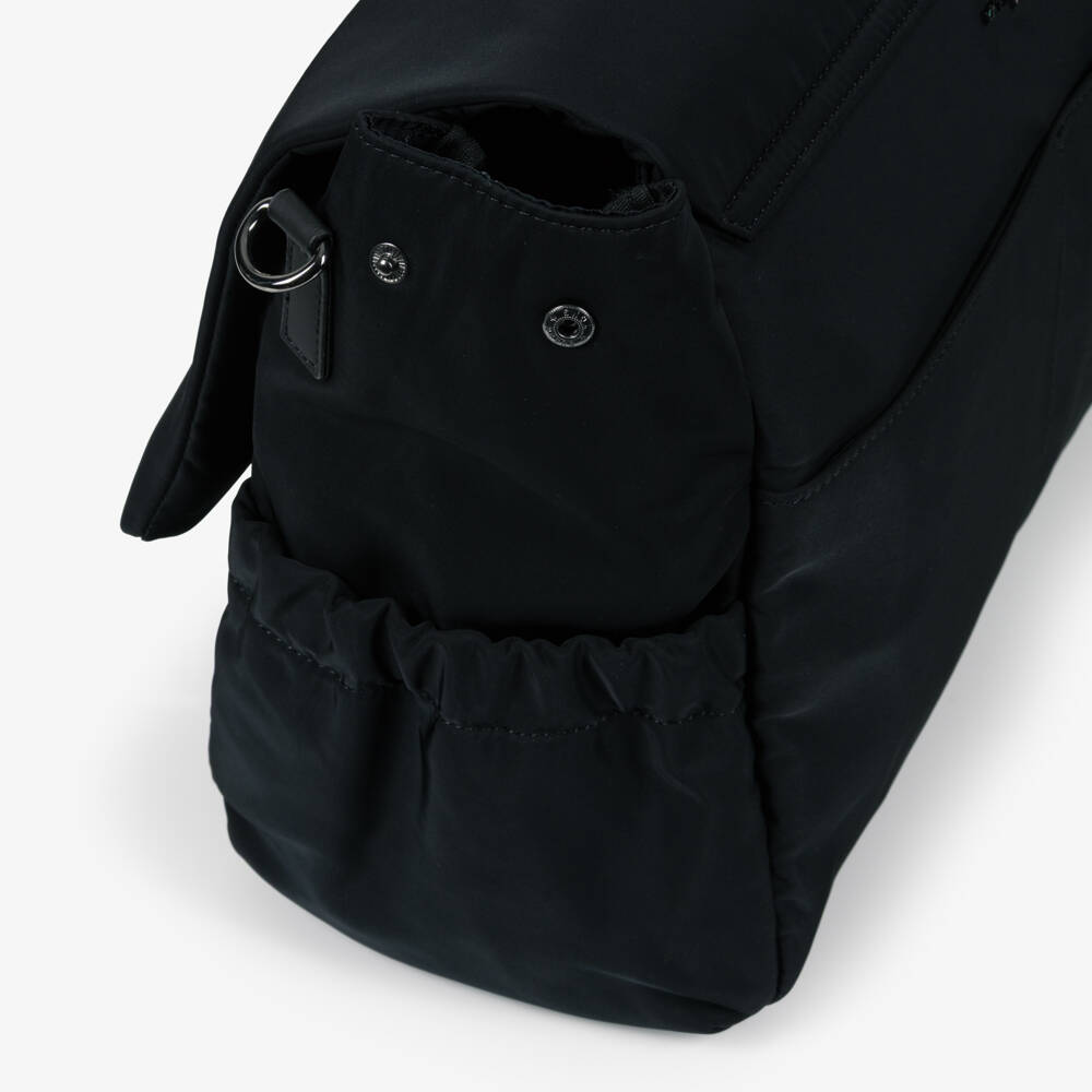 KARL LAGERFELD KIDS-Black New Ikons Logo Changing Bag (45cm) | Childrensalon