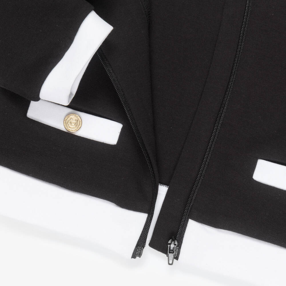 KARL LAGERFELD KIDS-Girls Black & White Choupette Shorts Set | Childrensalon