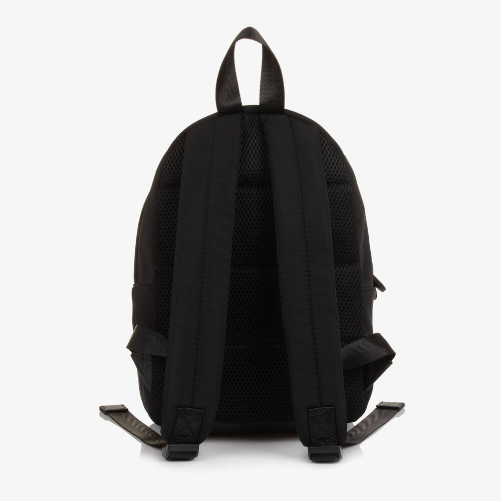 KARL LAGERFELD KIDS-Karl Ikonik Black Backpack (30cm) | Childrensalon
