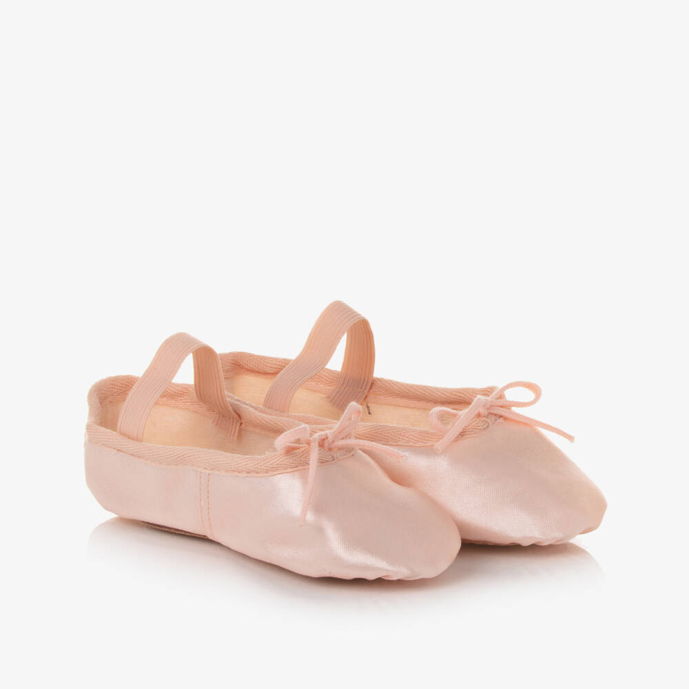 Katz-Girls Pink Satin Ballet Shoes | Childrensalon